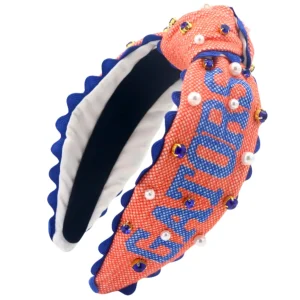Florida Adult Size GATORS Cross Stitch Headband-Brianna Cannon Outlet