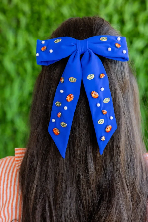 Florida Blue Gators Bow Barrette-Brianna Cannon Hot