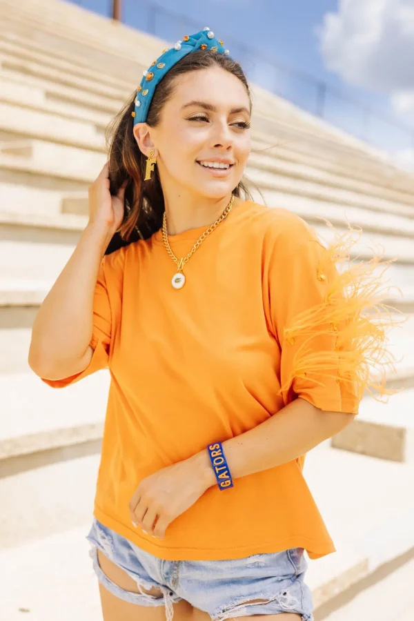Florida Gold Logo Earring with BC Logo-Brianna Cannon Online