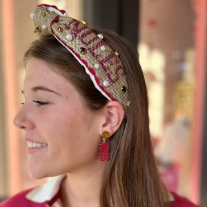 Florida State Adult Size NOLES Cross Stitch Headband-Brianna Cannon Online