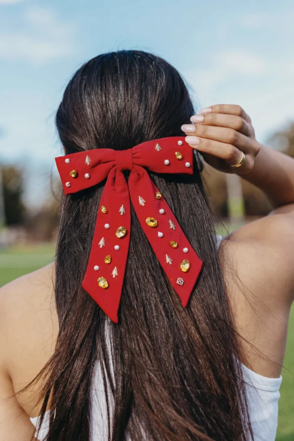 Florida State Garnet Bow Barrette-Brianna Cannon Clearance