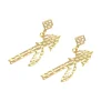 Florida State Gold Logo Spear Earring with BC Logo-Brianna Cannon Sale