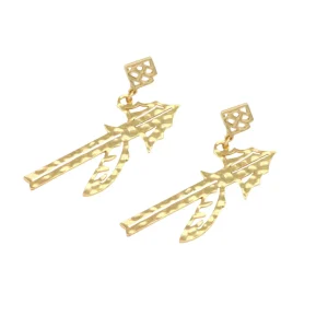 Florida State Gold Logo Spear Earring with BC Logo-Brianna Cannon Sale