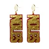 Florida State Gold NOLES Earrings-Brianna Cannon New