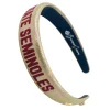 Florida State Gold Thin Embroidered Headband-Brianna Cannon Clearance