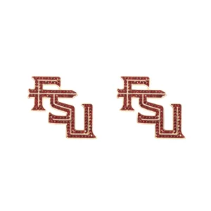 Florida State Pavé Logo Studs-Brianna Cannon Online