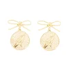Florida State Pearl Bow Medallion Earrings-Brianna Cannon Clearance