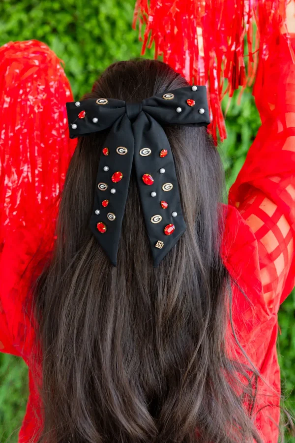 Georgia Black Bow Barrette-Brianna Cannon Sale