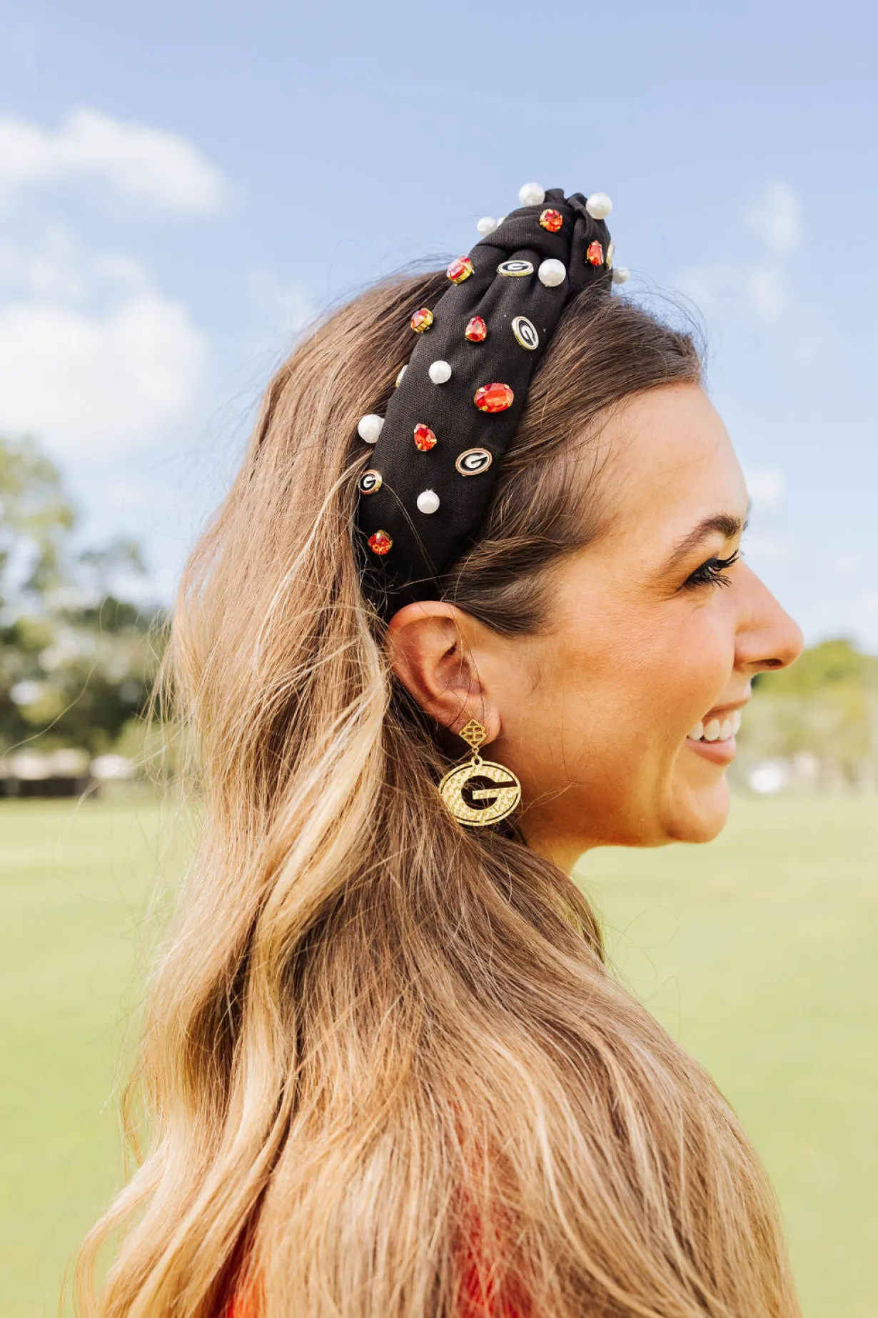 georgia_gold_power_g_earr_3.webp Georgia Gold Power G Earring with BC Logo-Brianna Cannon Discount