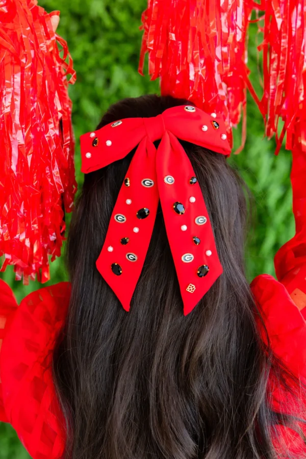 Georgia Red Bow Barrette-Brianna Cannon Clearance