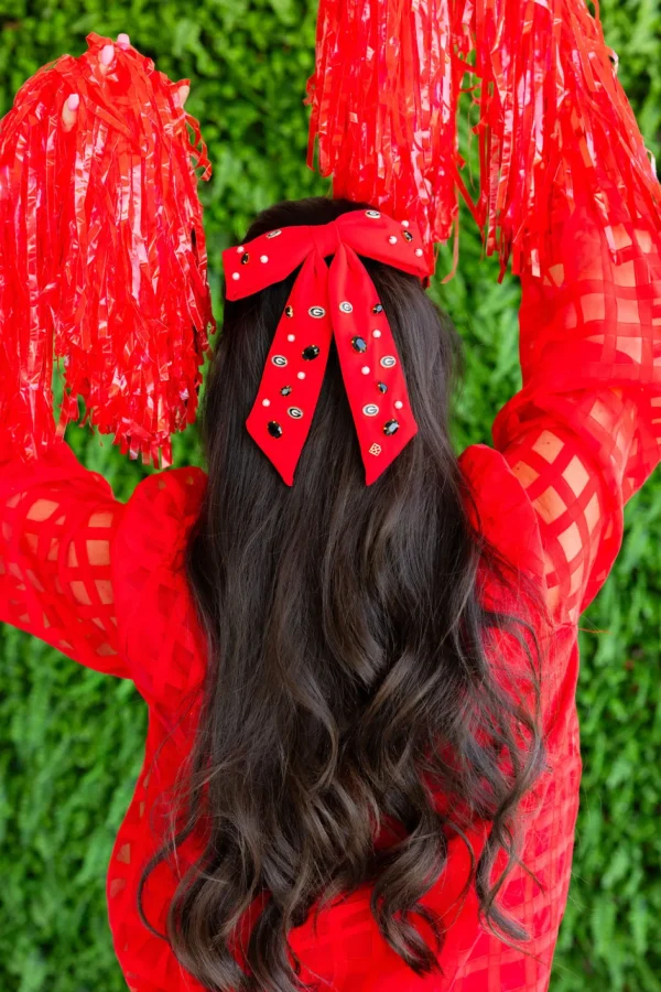 Georgia Red Bow Barrette-Brianna Cannon Clearance