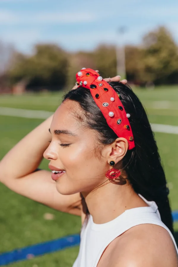 Georgia Red Logo Headband-Brianna Cannon Discount