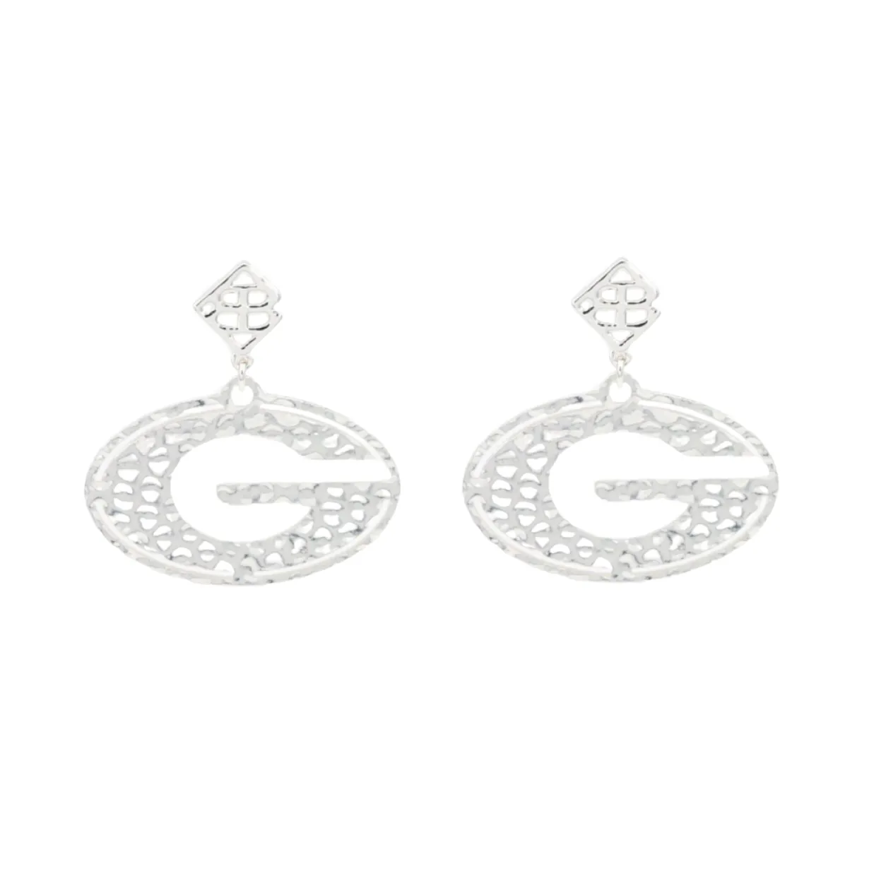 georgia_silver_power_g_ea_0.webp Georgia Silver Power G Earring with BC Logo-Brianna Cannon Sale