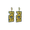 Gold & Navy PCA Earrings-Brianna Cannon Clearance