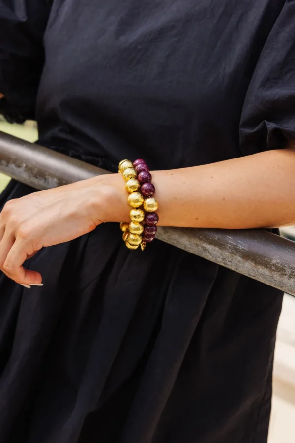 Gold Beaded Brianna Bracelet-Brianna Cannon Fashion