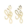 Gold Love Stud Earrings-Brianna Cannon Best