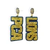 Gold PCA LIONS Earrings-Brianna Cannon Hot