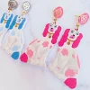 Grandmillennial Collection - Staffordshire Spaniel Earrings (MULTIPLE COLORS)-Brianna Cannon Online