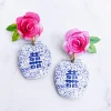 Grandmillennial Collection - Ginger Jar Earrings-Brianna Cannon Discount