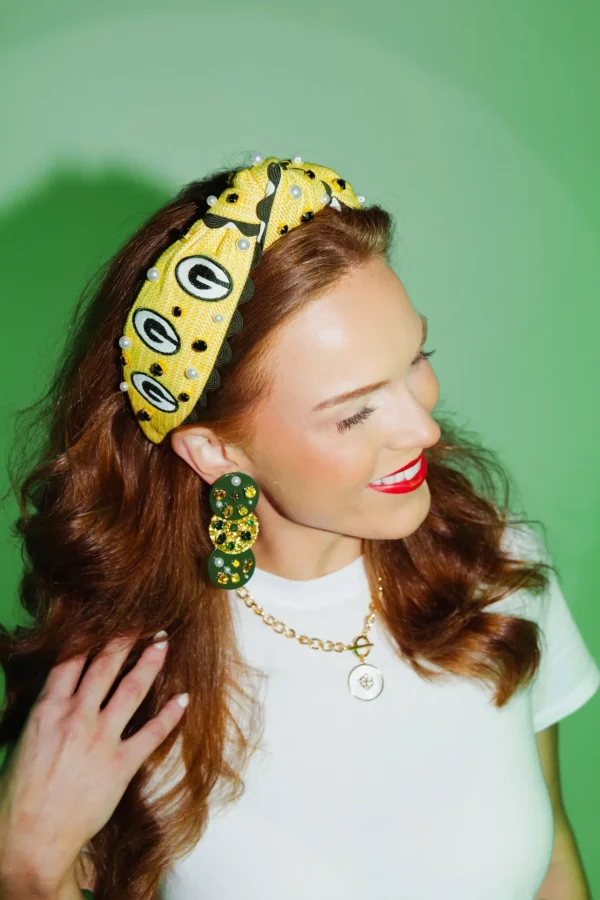 Green Bay Packers Adult Cross Stitch Headband-Brianna Cannon New