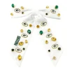 Green Bay Packers White Bow Barrette-Brianna Cannon Fashion
