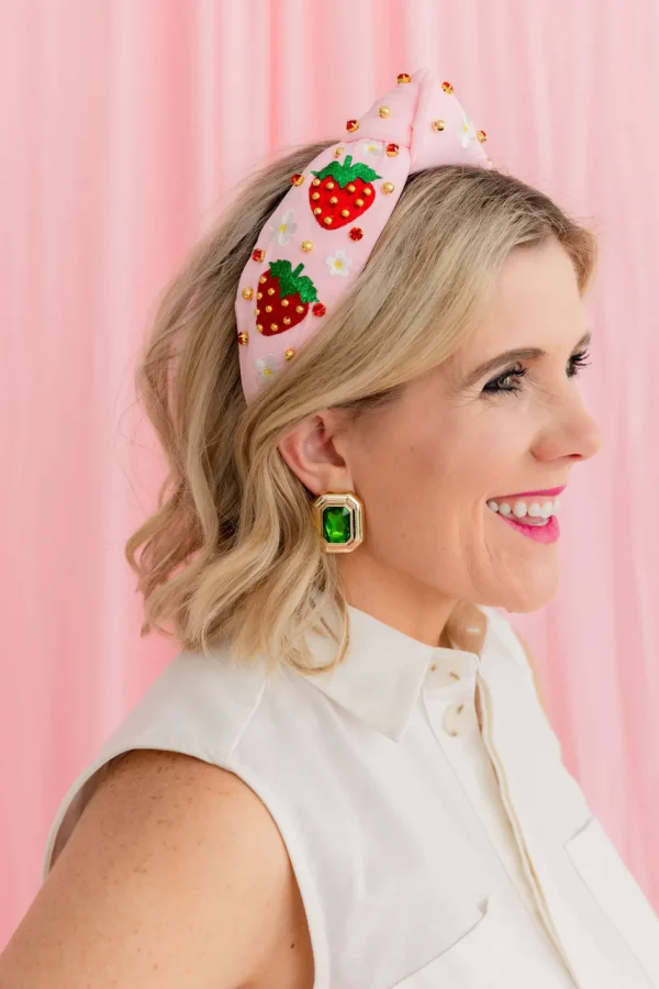 Green Jeweled Studs-Brianna Cannon Fashion