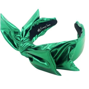 Green Metallic Side Bow Headband-Brianna Cannon Discount