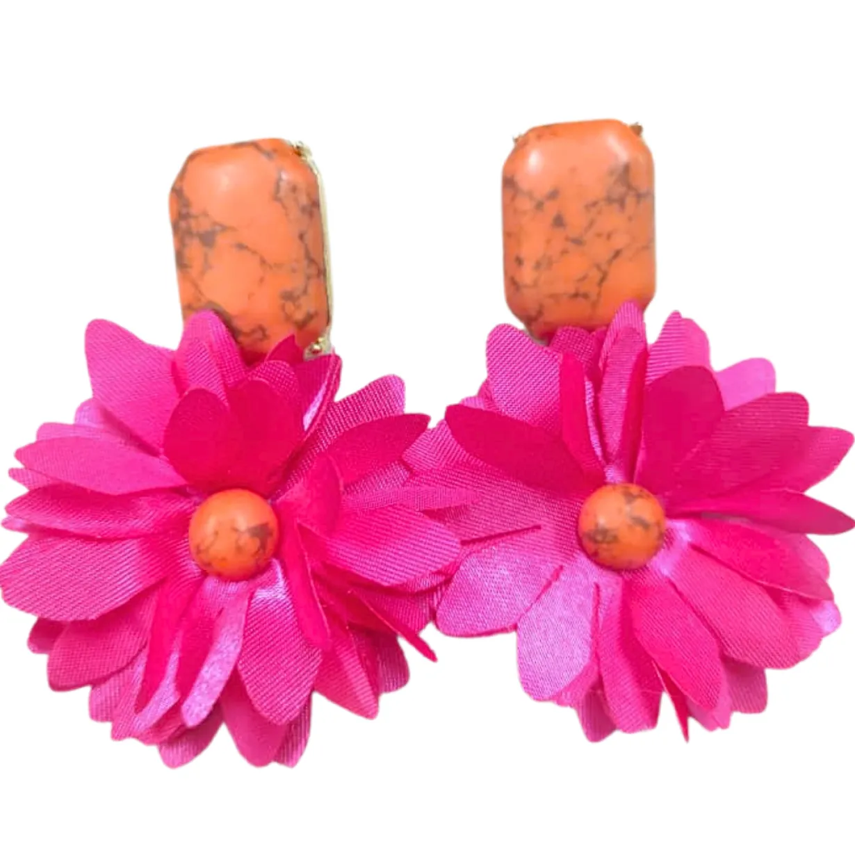 hot_pink_and_orange_flowe_0.webp Hot Pink and Orange Flower Earrings-Brianna Cannon Clearance