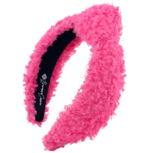 Hot Pink Boucle Knotted Headband-Brianna Cannon New