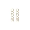 Houston COOGS Pavé Rhinestone Stud Earrings-Brianna Cannon New