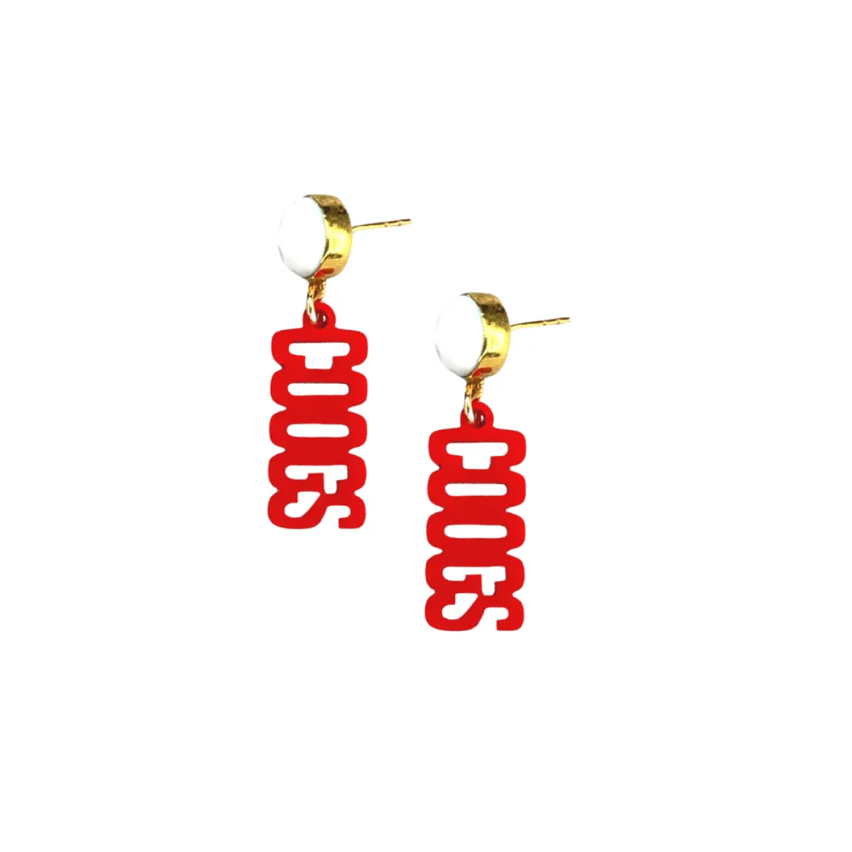 houston_mini_red_coogs_ea_0.webp Houston Mini Red COOGS Earrings-Brianna Cannon Discount
