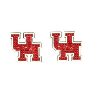 Houston Pavé Logo Studs-Brianna Cannon New