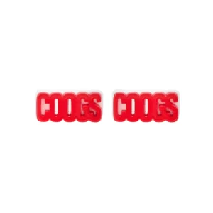 Houston Red & White COOGS Studs-Brianna Cannon Best
