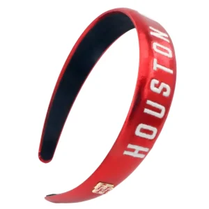 Houston Red Thin Embroidered Headband-Brianna Cannon Discount