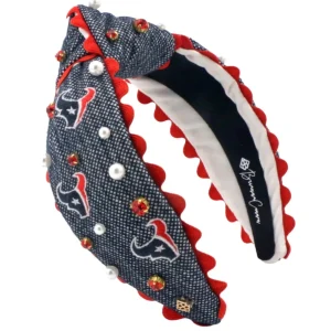 Houston Texans Adult Cross Stitch Headband-Brianna Cannon Outlet