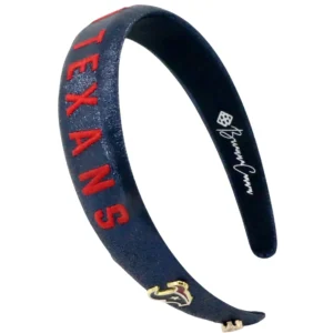 Houston Texans Thin Embroidered Headband-Brianna Cannon Clearance