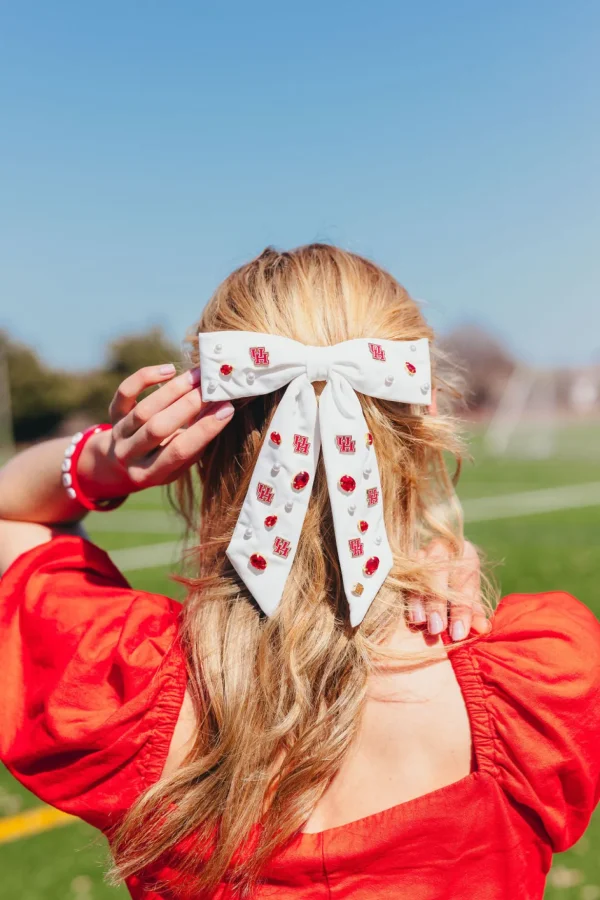 Houston White Bow Barrette-Brianna Cannon Best