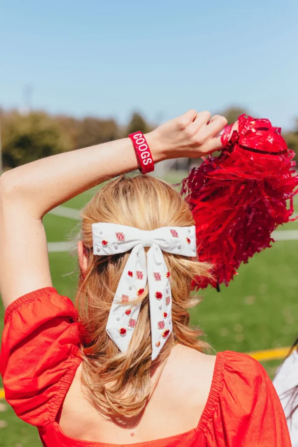 Houston White Bow Barrette-Brianna Cannon Best