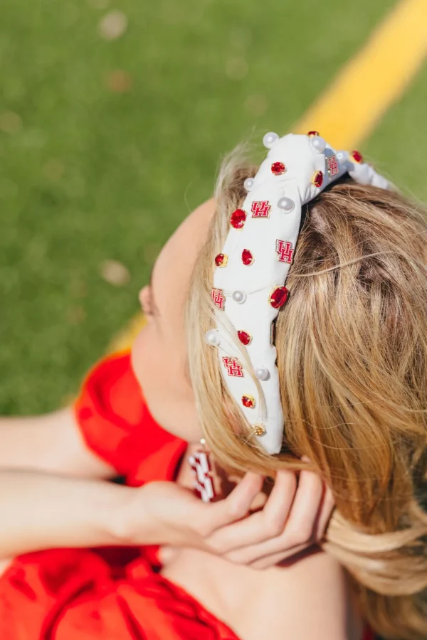 Houston White Logo Headband-Brianna Cannon Online