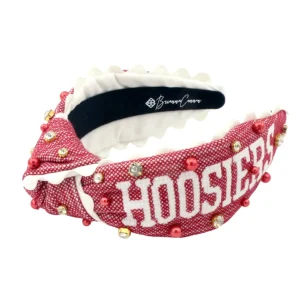 Indiana Adult HOOSIERS Cross Stitch Headband-Brianna Cannon New