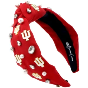 Indiana Crimson Logo Headband-Brianna Cannon Outlet