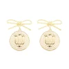 Indiana Logo Pearl Medallion Earring-Brianna Cannon Clearance