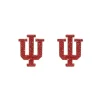Indiana Pavé Logo Studs-Brianna Cannon Fashion