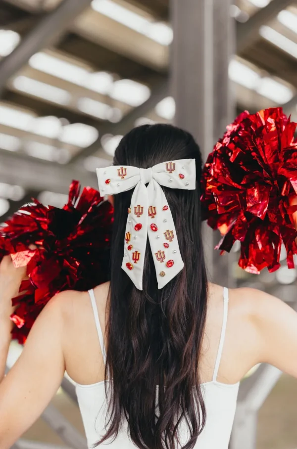 Indiana White Bow Barrette-Brianna Cannon Online