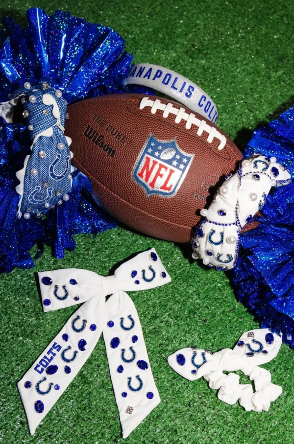 Indianapolis Colts Thin Embroidered Headband-Brianna Cannon New