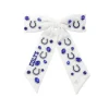 Indianapolis Colts White Bow Barrette-Brianna Cannon Outlet