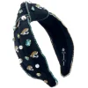 Jacksonville Jaguars Black Logo Headband-Brianna Cannon Fashion