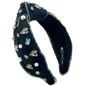 Jacksonville Jaguars Black Logo Headband-Brianna Cannon Fashion