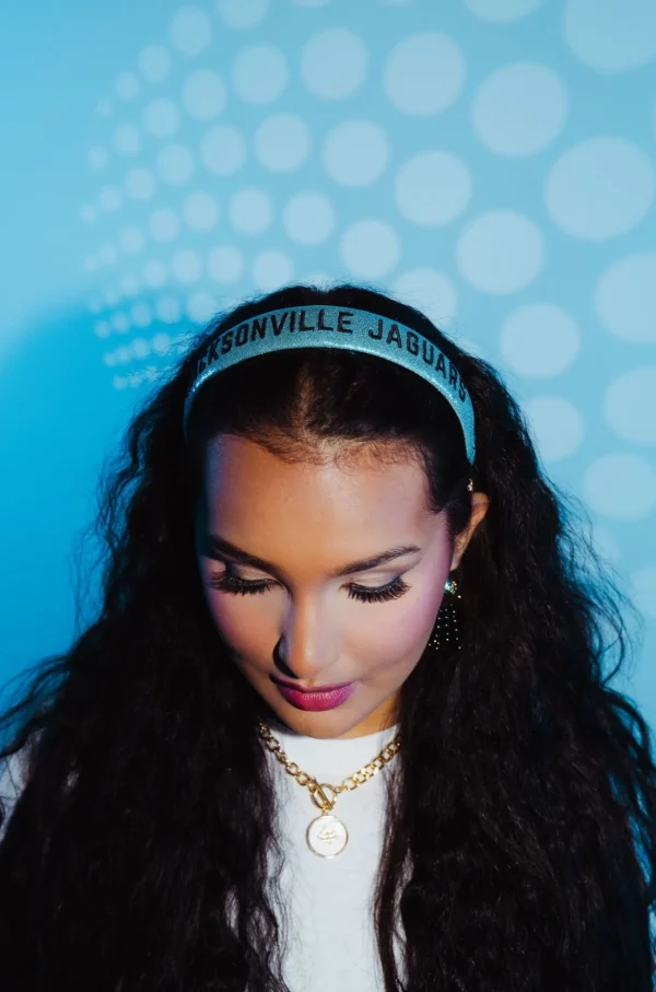 Jacksonville Jaguars Thin Embroidered Headband-Brianna Cannon Discount