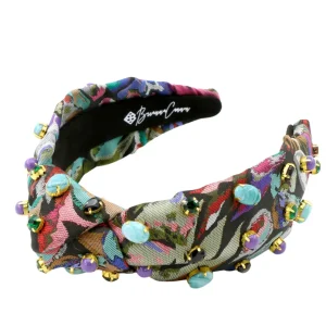 Jeweled Tapestry Floral Headband-Brianna Cannon New